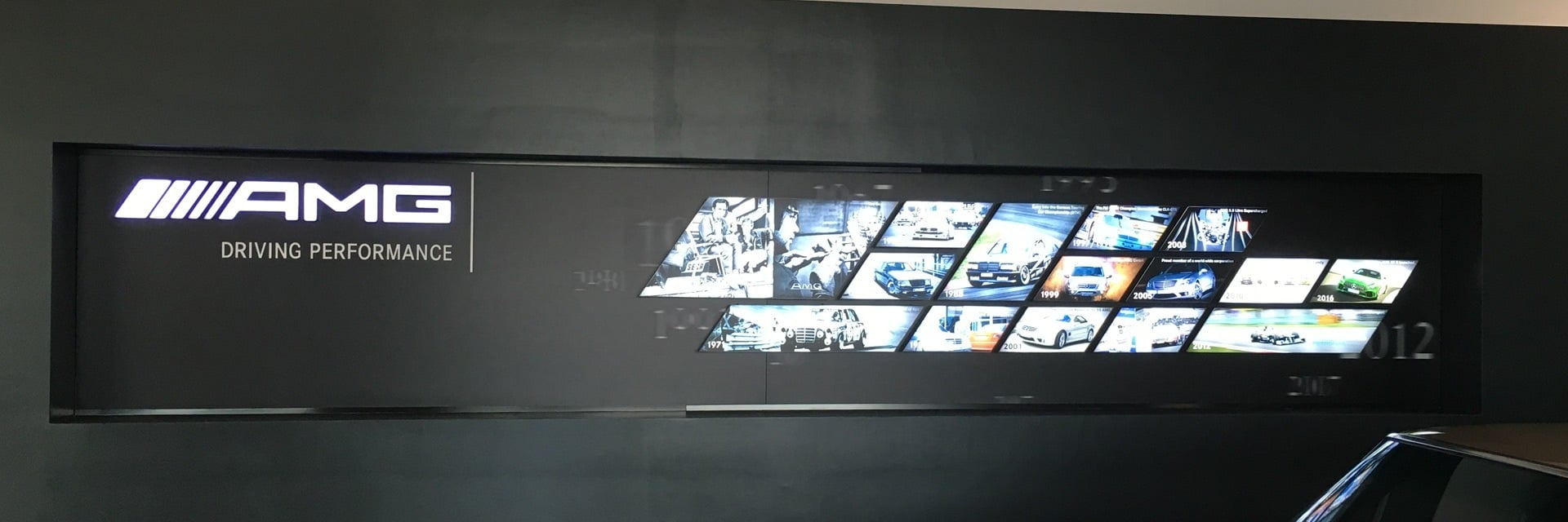 Mercedes-Benz World AMG wall graphics